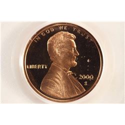 2000-S LINCOLN CENT PCGS PR69RD DCAM