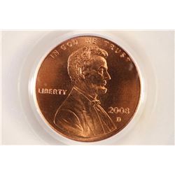 2008-D LINCOLN CENT PCGS MS68RD SATIN FINISH