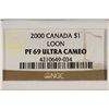 Image 3 : 2000 CANADA $1 LOON NGC PF69  ULTRA CAMEO