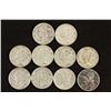 Image 1 : 10 ASSORTED 1940'S MERCURY DIMES