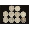 Image 2 : 10 ASSORTED 1940'S MERCURY DIMES