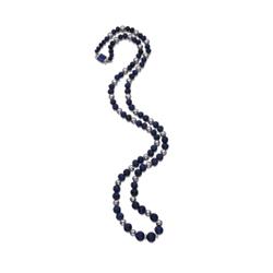 CARTIER A LAPIS LAZULI AND DIAMOND BEAD NECKLACE, CA. 1930 COMPOSED OF A SINGLE GRADUATE