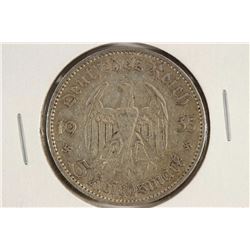 1935-A GERMAN SILVER 5 MARKS .4016 OZ. ASW