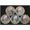 Image 2 : 5-1972 CANADA SILVER (PF LIKE) DOLLARS