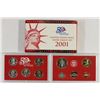 Image 2 : 2001 US SILVER PROOF SET (WITH BOX)