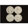 Image 1 : 1943-D,47-D,52-D & 56 WASHINGTON SILVER QUARTERS