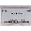Image 3 : 1956 WASHINGTON SILVER QUARTER PCGS PR68