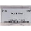 Image 3 : 1956 WASHINGTON SILVER QUARTER PCGS PR68