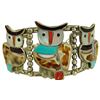 Image 1 : Zuni Inlay Owl Bracelet - V & B Lesansee