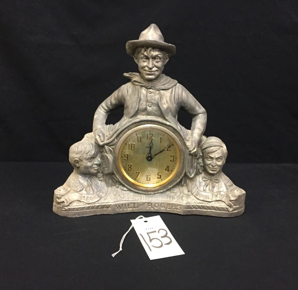 Will Rogers Commemorative Clock