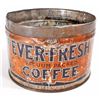 Image 1 : VINTAGE EVER-FRESH COFFEE ADVERTISING TIN