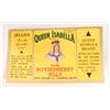 Image 1 : VINTAGE QUEEN ISABELLA BOYSENBERRY JELLY ADVERTISING LABEL