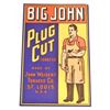 Image 1 : VINTAGE BIG JOHN PLUG CUT TOBACCO ADVERTISING LABEL