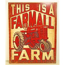 FARMALL FARM ADVERTISING METAL SIGN