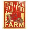 Image 1 : FARMALL FARM ADVERTISING METAL SIGN