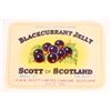Image 1 : VINTAGE BLACKCURRANT JELLY SCOTT OF SCOTLAND ADVERTISING LABEL