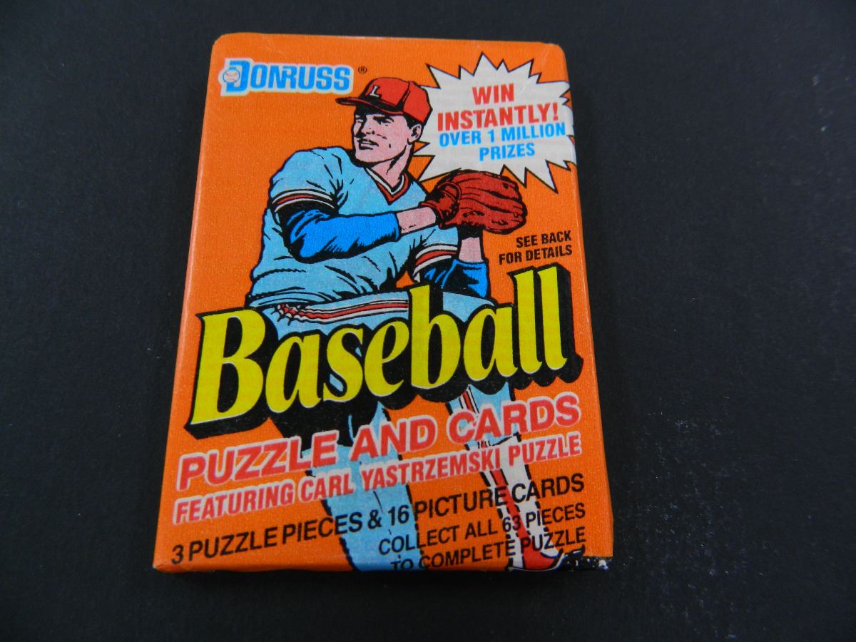 Six (6) Unopened Packs of 1990 Donruss Baseball Cards, 16 cards per pack + 3 puzzle pieces
