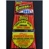 Image 1 : (2) Two 1991 Topps Baseball Rack Packs, 45 cards per pack, Unopened