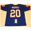 Image 1 : JOE MORRIS autographed signed Giants blue Jersey JSA Witness
