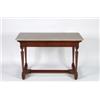 Image 1 : A PAIR OF MID-19TH, CENTURY MAHOGANY, CONSOLE TABLES, each table fitted long drawer to the ap...