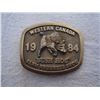 Image 1 : 1984 Western Canada Farm Progress Show Bush Hog Belt buckle