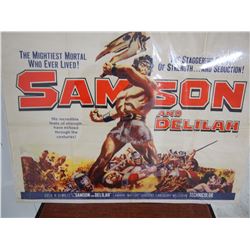 Large 1950’s Samson & Delilah Movie Poster
