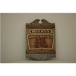 Myress Original Rum Cream Wooden Sign