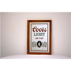 Coors Light On Tap Mirror Sign