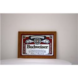 Genuine Budweiser Mirror Sign