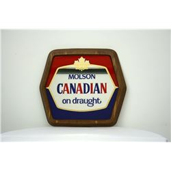 Canadian On Draught Mirror Sign