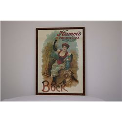 Hamm’s Preferred Stock Bottled Beer, Bock, Framed Piece