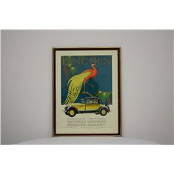 Lincoln Motor Company Framed Piece