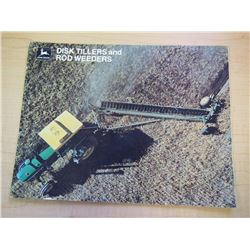 Original John Deere Disk Tillers And Rod Weeders Brochure