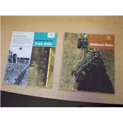 Original John Deere Brochures (2), Grain Drills And Moldboard Plows