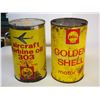 Image 1 : Shell Quart Tins (Aircraft Turbine Oil, Motor Oil)