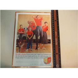 Coke Wall Advertisement, Original, 1960’s
