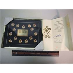 Limited Edition Commemorative 1988 Calgary Winter Olympic Pins (Certified Authentic)