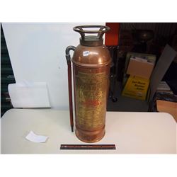 Vintage Brass Fire Extinguisher