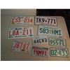 Image 1 : Lot Of Misc. License Plates (Ont, NB, Alta, Sask) (Various Sizes) (9)