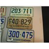 Image 3 : Lot Of Saskatchewan License Plates (1974-1976) (7)