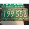 Image 2 : Lot Of Saskatchewan License Plates (1960-1967) (Diamond Jubilee, Centennial) (8)
