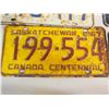 Image 3 : Lot Of Saskatchewan License Plates (1960-1967) (Diamond Jubilee, Centennial) (8)