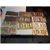 Image 1 : Lot Of Saskatchewan License Plates (1946, 1948, 1951-1959) (11)