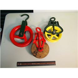 Metal Pulley Wheels (1 Wood) (3)
