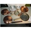 Image 2 : Lot of Brass Pans With Measuring Cup (5)