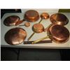 Image 3 : Lot of Brass Pans With Measuring Cup (5)