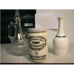 Nestle James Keiller And Son Dundee Marmalade Milk Glass Jar (Great Britain), & Extra