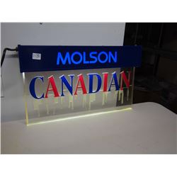 Light Up Molson Canadian Beer Sign