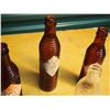Image 3 : Brown Glass Crush Bottles (3) W/ Glass Coke Bottle (1)