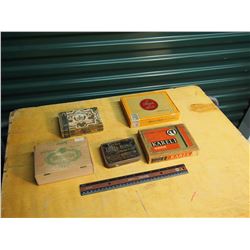 Lot of Tobacco Boxes with Extras (One Tin, Kareli Windsor, House of Lords, Brasilkrone Junior, Roths
